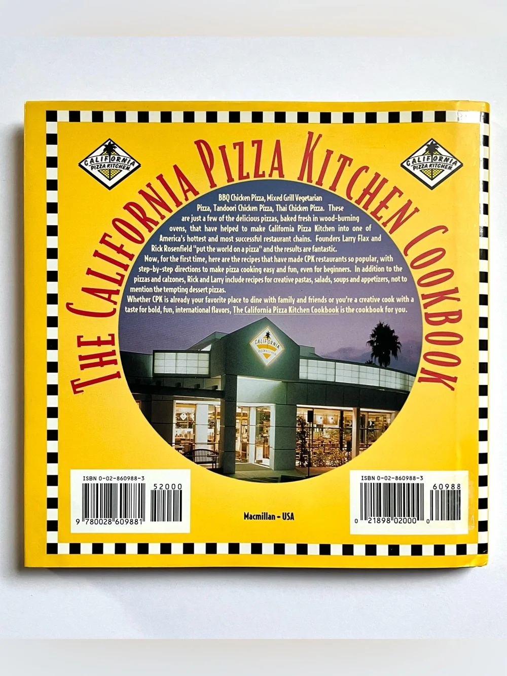 EUC California Pizza Kitchen Cookbook delicious CPK restaurant menu favorites